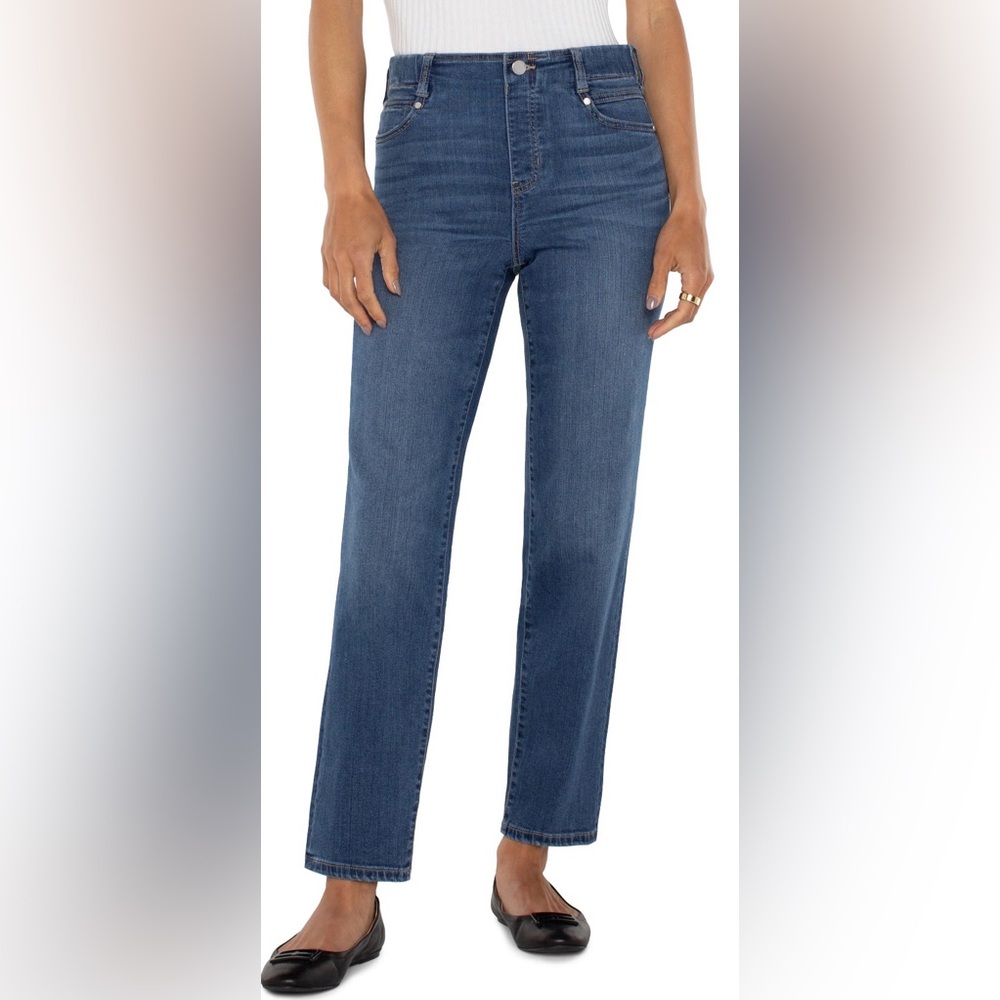 Liverpool The Gia Glider High-Rise Skinny Jeans in Medium Blue